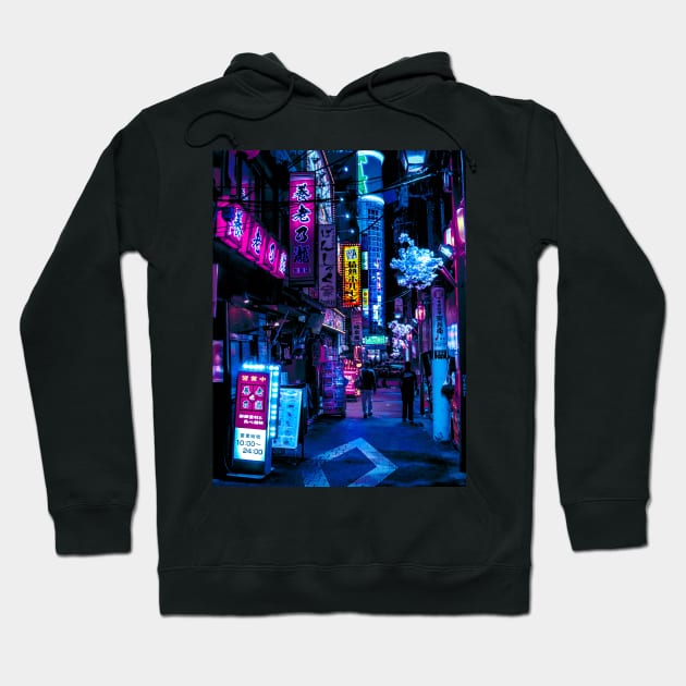 Tokyo's Bladerunner Vibes Hoodie by HimanshiShah